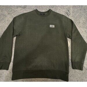 Eddie Bauer | Men's Heavyweight Crewneck Sweatshirt Green Warm Pullover Medium